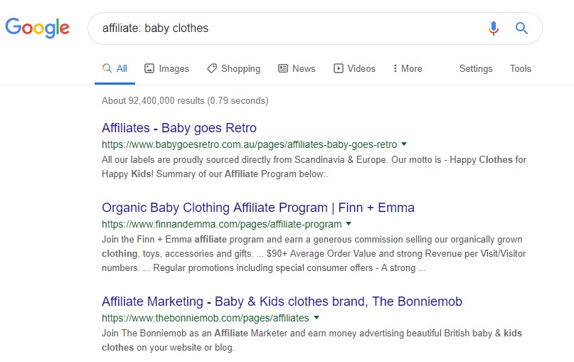 How to Make Money Selling Clothes Online - affiliate baby clothes