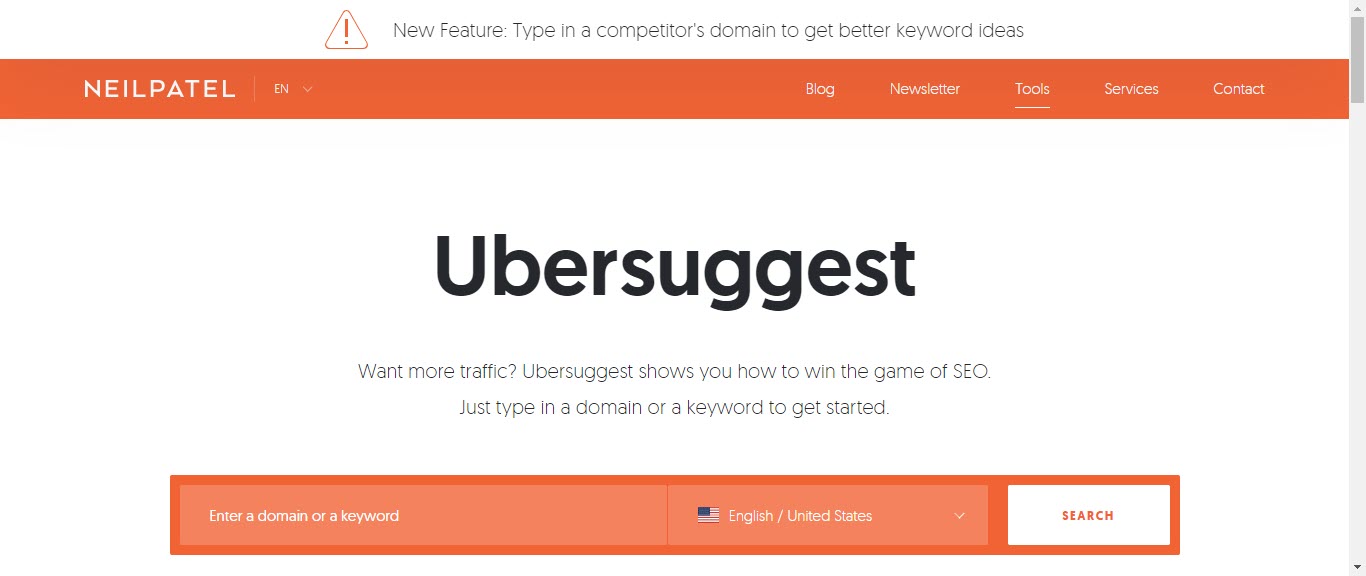 How to Research Competitors Websites - ubersuggest