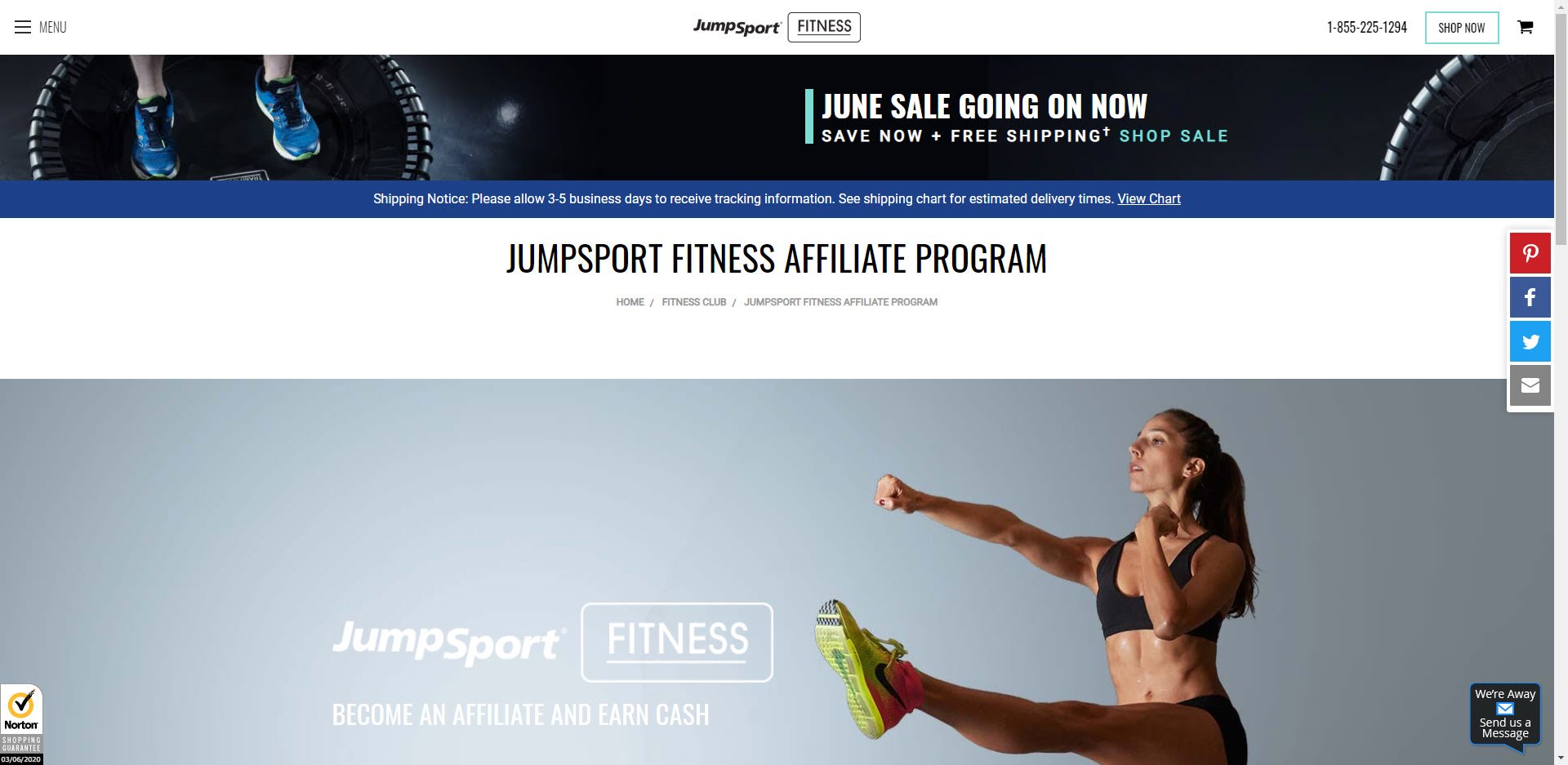 Best Fitness Affiliate Programs 2019 - Jumpsport affiliate