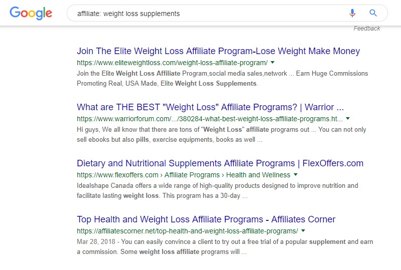 Best Supplement Affiliate Programs - weightloss supps
