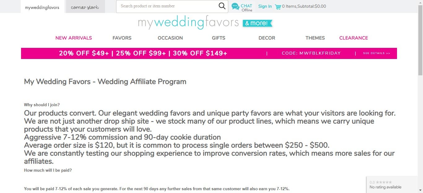 Wedding Affiliate Program - my wedding favours affiliate