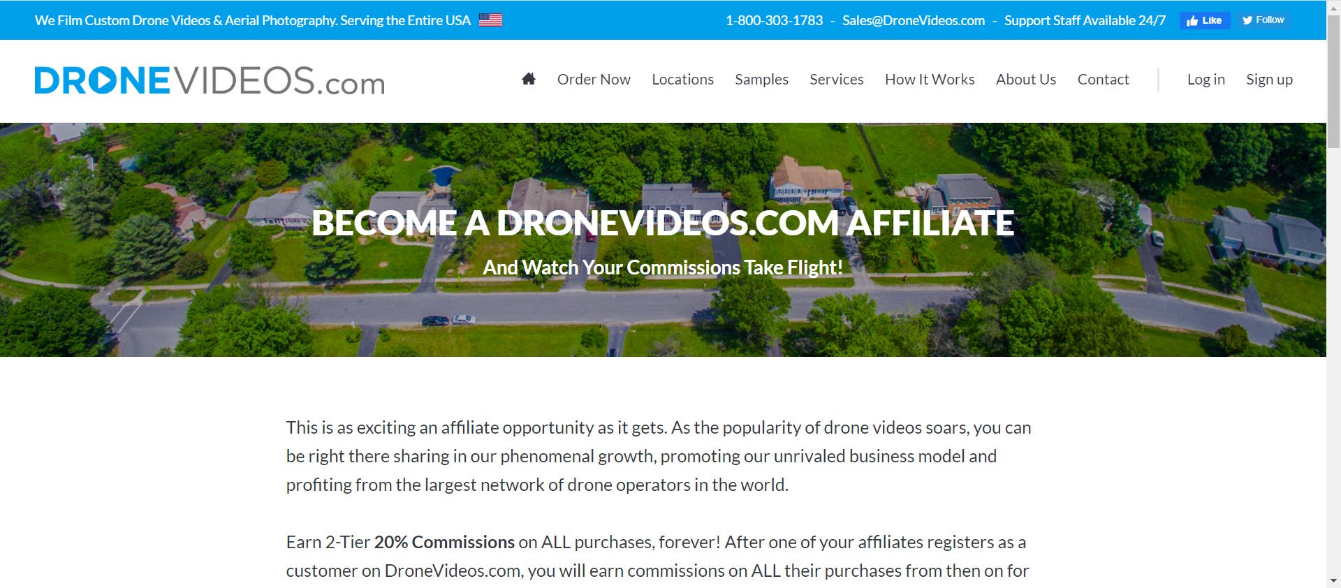 Drone Affiliate Programs - Dronevideos affiliate