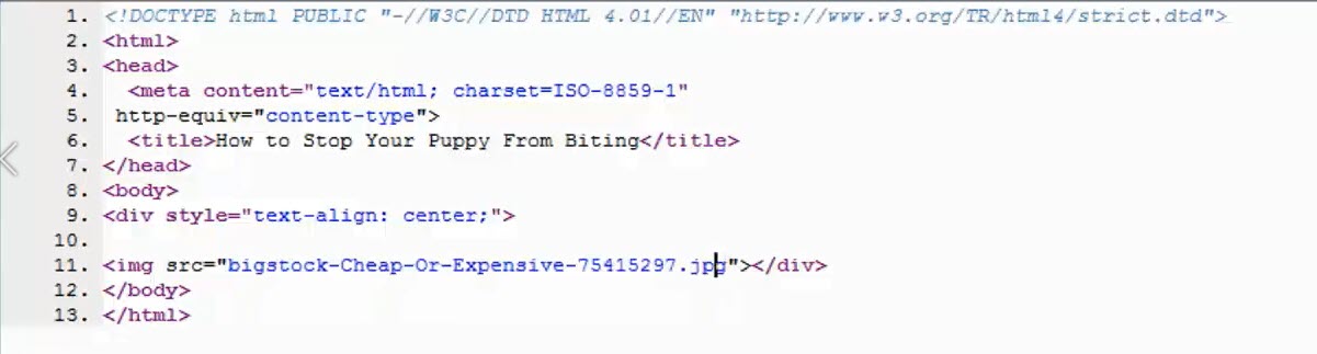 EZ HTML Basics - video 8
