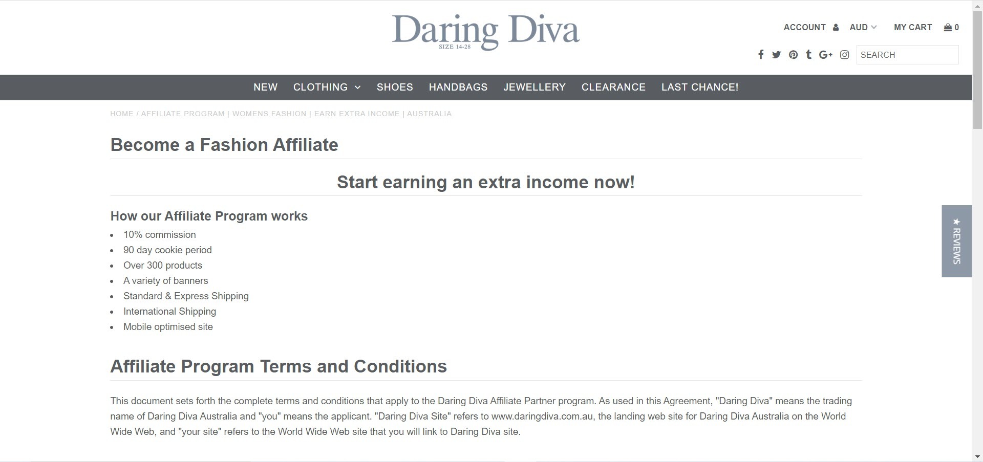Women's Fashion Affiliate Programs - Daring Diva affiliate