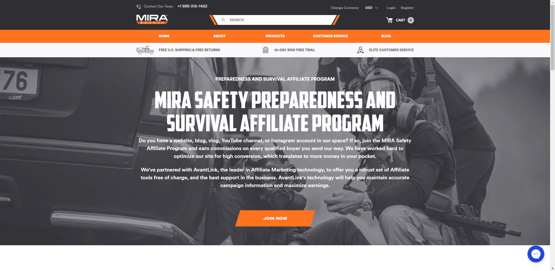 Survival Affiliate Programs - MIRA Safety Affiliate