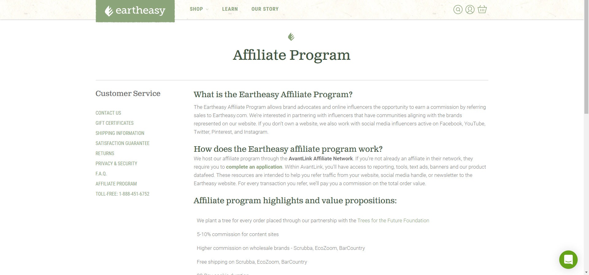 eco friendly affiliate programs - eartheasy Affiliate