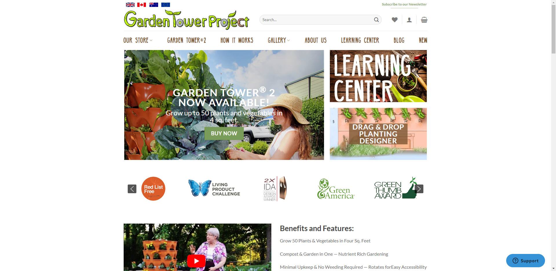 Gardening Affiliate Programs - Garden Tower Project Home