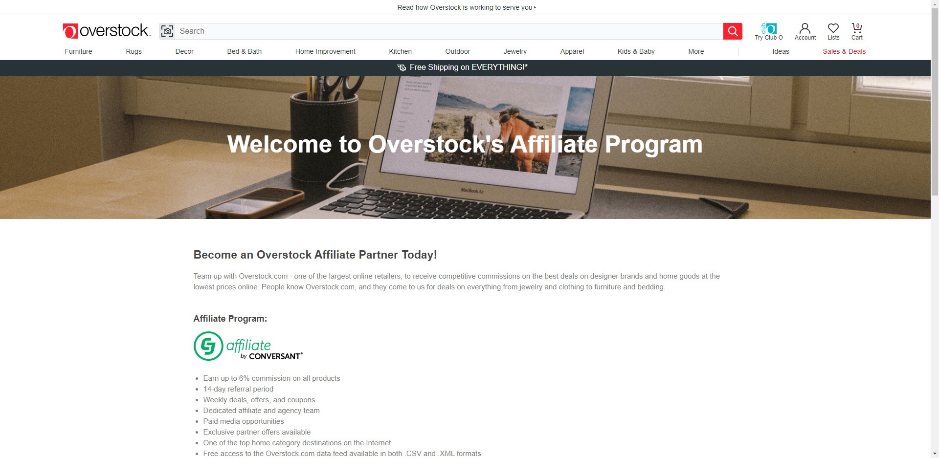 Man Cave Affiliate Programs - Overstock affiliate