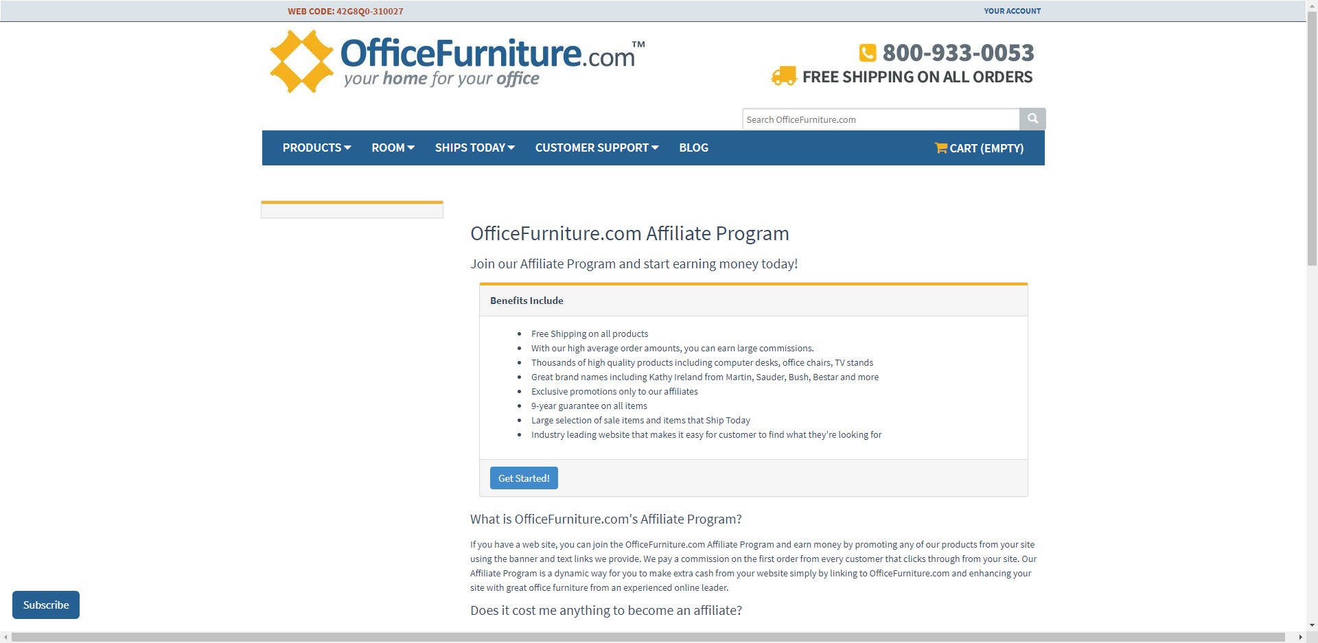 furniture affiliate programs - officefurniture affiliate