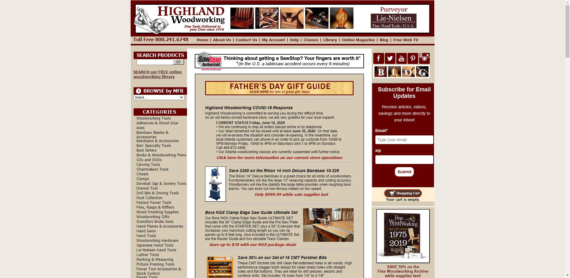Power tools affiliate programs - Highland Woodworking