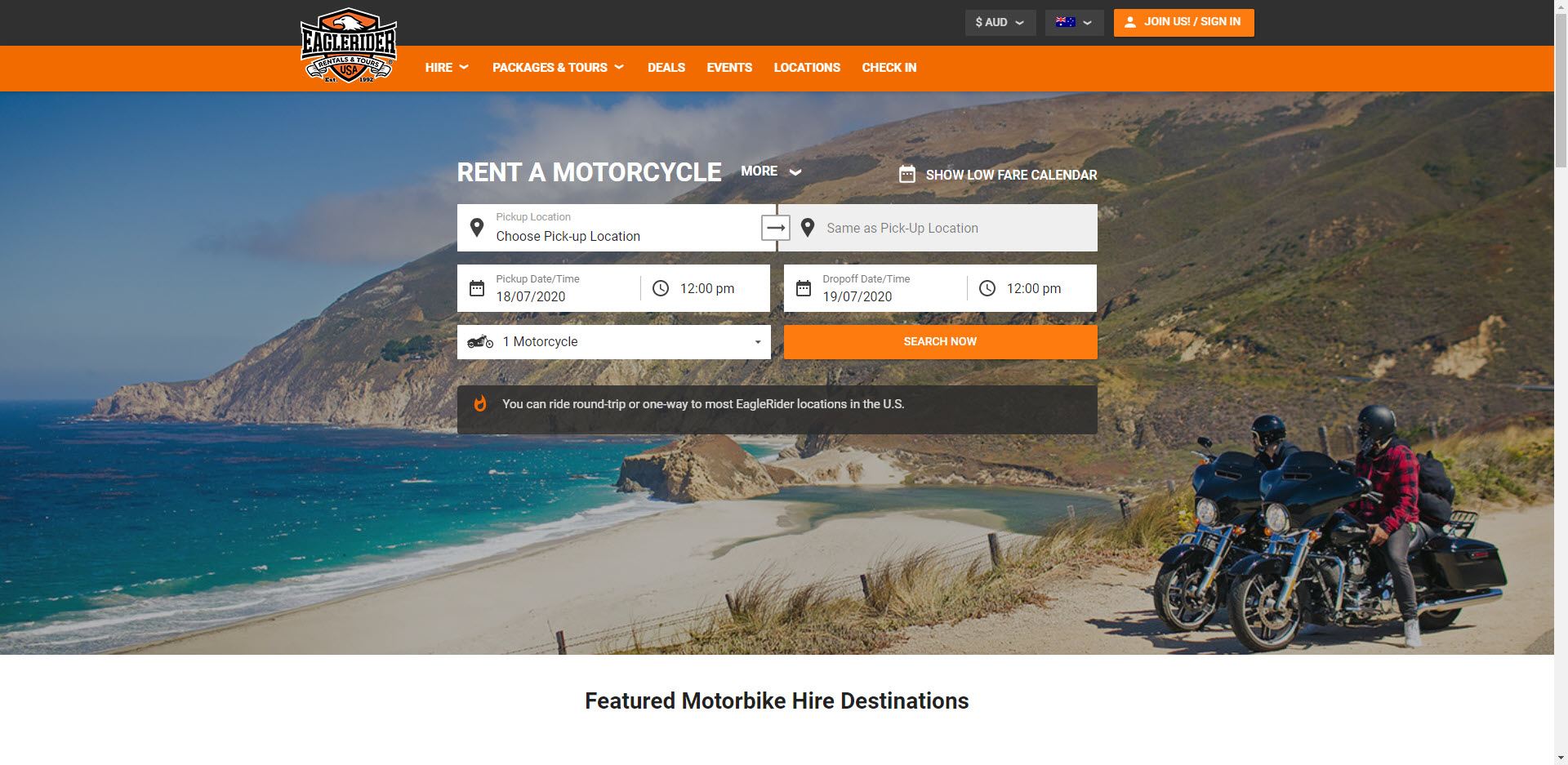 MotorCycle Affiliate Programs - Eagle Rider