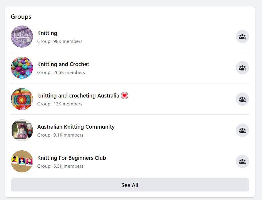 Sell Arts and Crafts Online - knitting FB groups