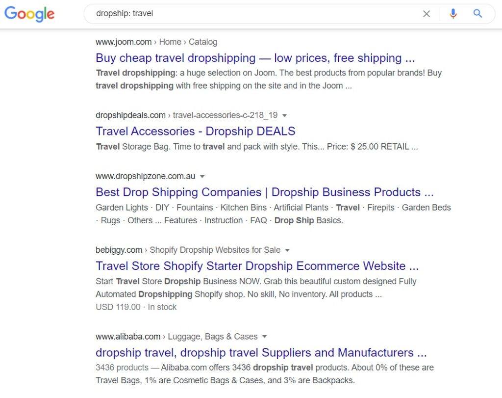 How to make money dropshipping - travel