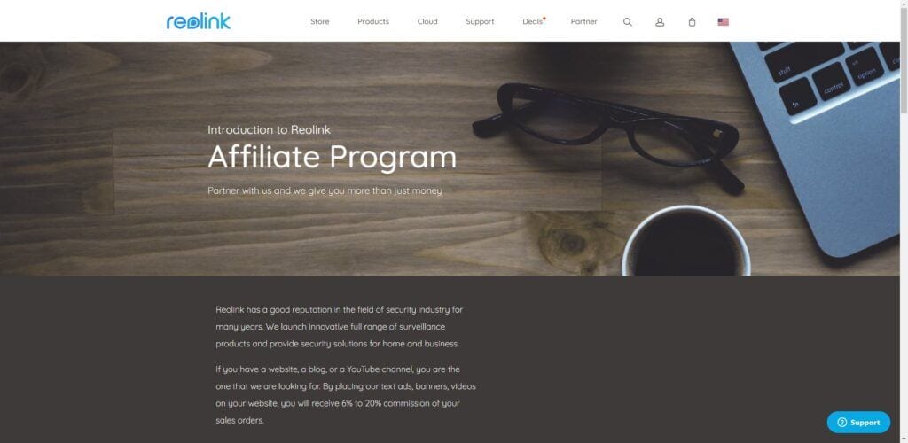 home security affiliate programs - Reolink affiliate