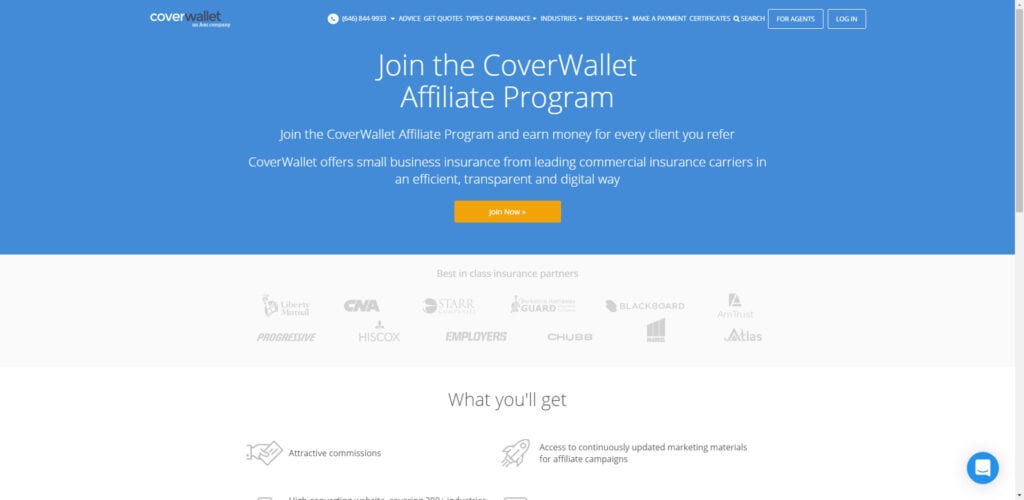 Insurance affiliate programs - Coverwallet affiliate