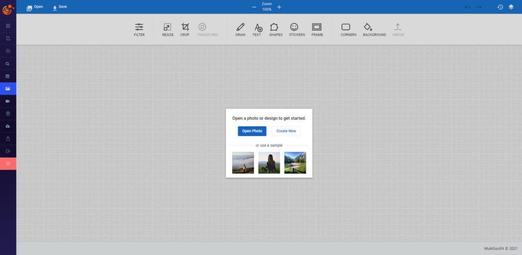 Multisocifit - Image editor