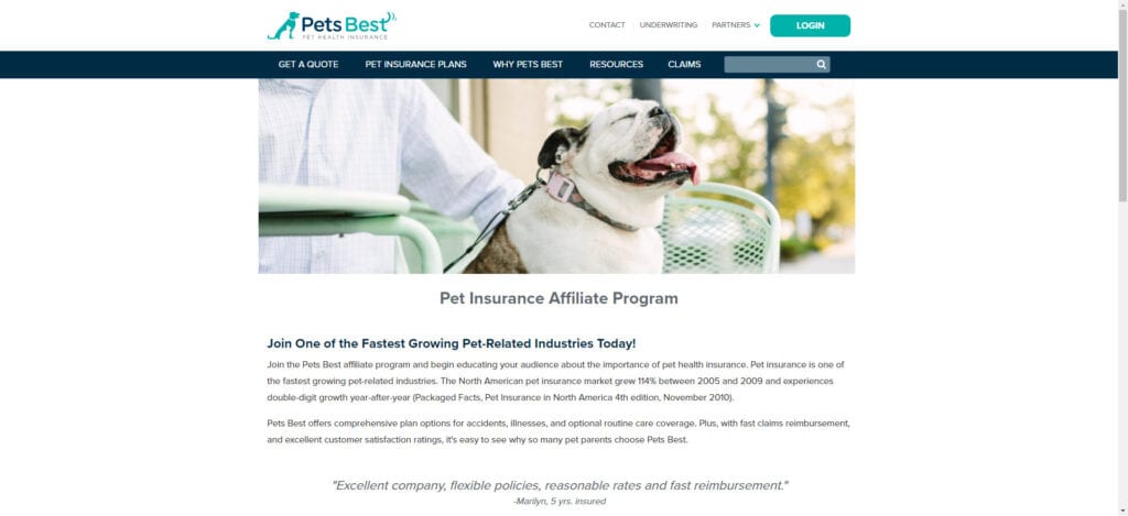 pet insurance affiliate programs - Pets Best affiliate