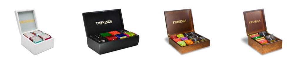 tea affiliate programs - Twinings wooden tea box