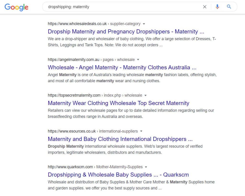 Sell maternity products - maternity dropship