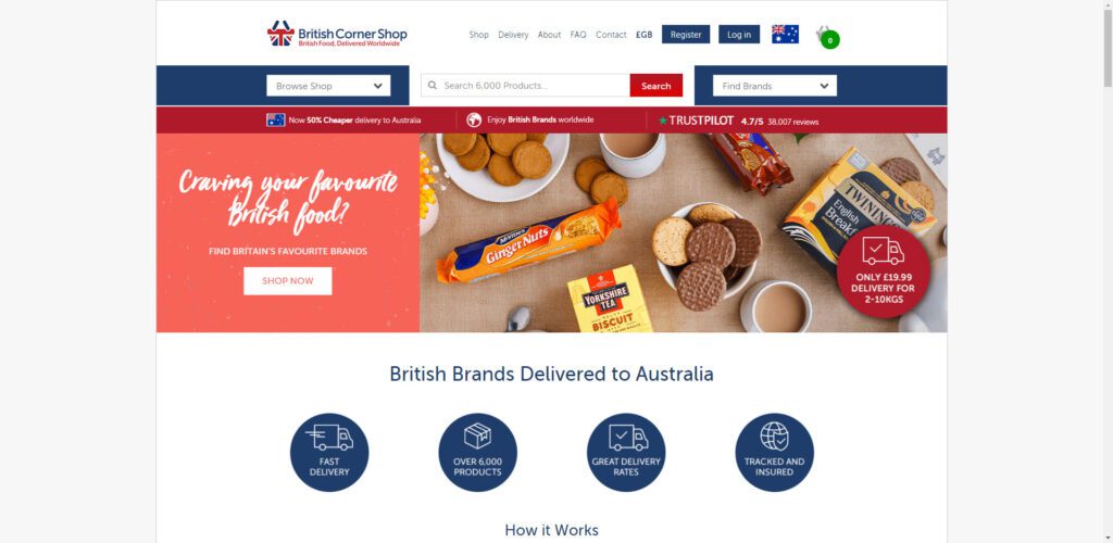 British affiliate programs - British corner shop