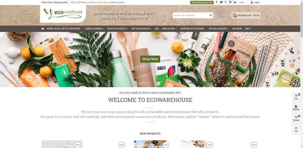 New Zealand Affiliate Programs - eco warehouse