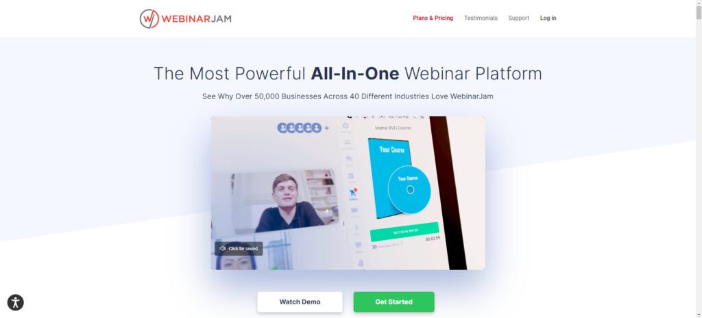 best webinar platforms - Webinar Jam