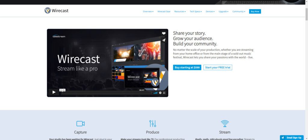 Best Live Streaming Platforms - Wirecast