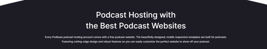 Podcast Hosting Sites - Podbean blurb