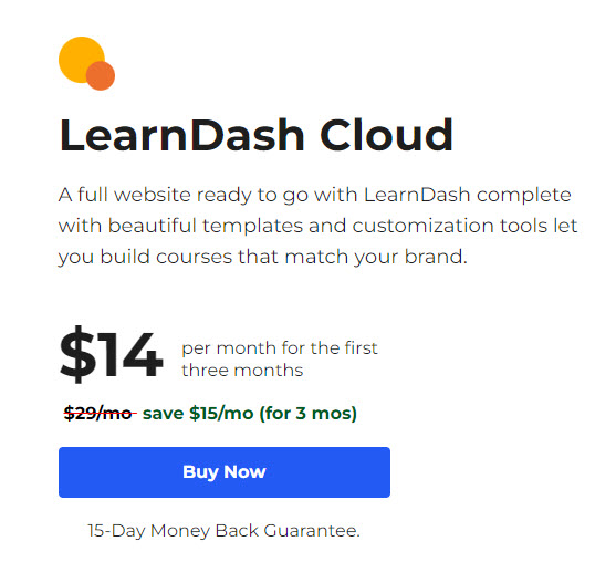 best 10 online course creation platforms - LearnDash pricing