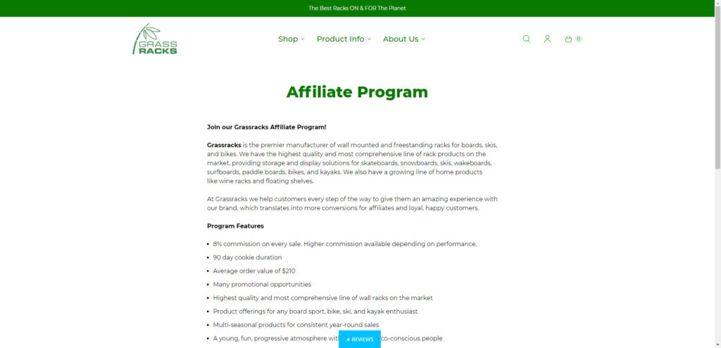 skateboard affiliate programs - Grassracks affiliate