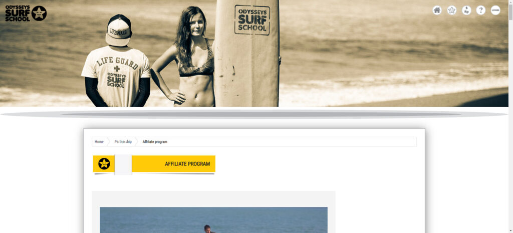Surfing affiliate programs - Odyssey Surf School affiliate
