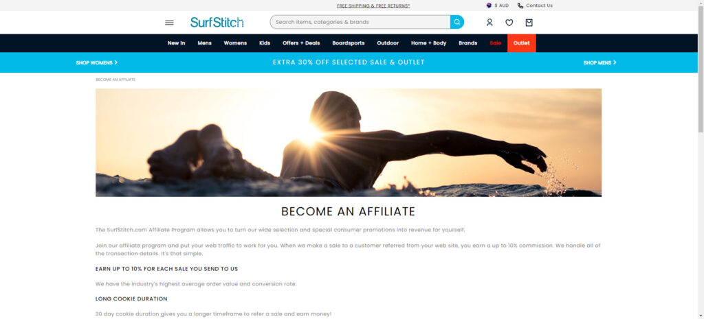 Surfing affiliate programs - SurfStitch affiliate