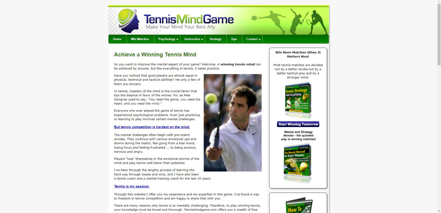 Tennis affiliate programs - Tennismindgame