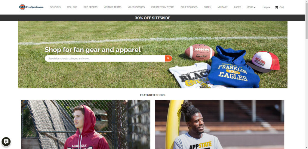 American football affiliate programs - Prep Sportswear