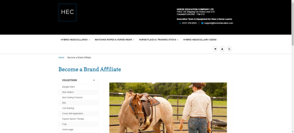 horse riding affiliate programs - Horse Education Company affiliate