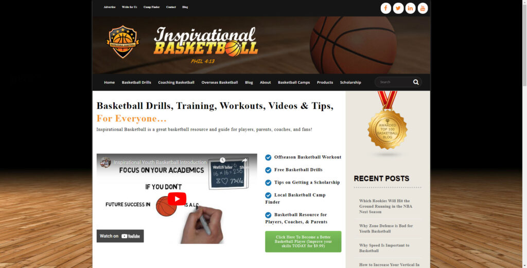 Basketball affiliate programs - Inspirational Basketball
