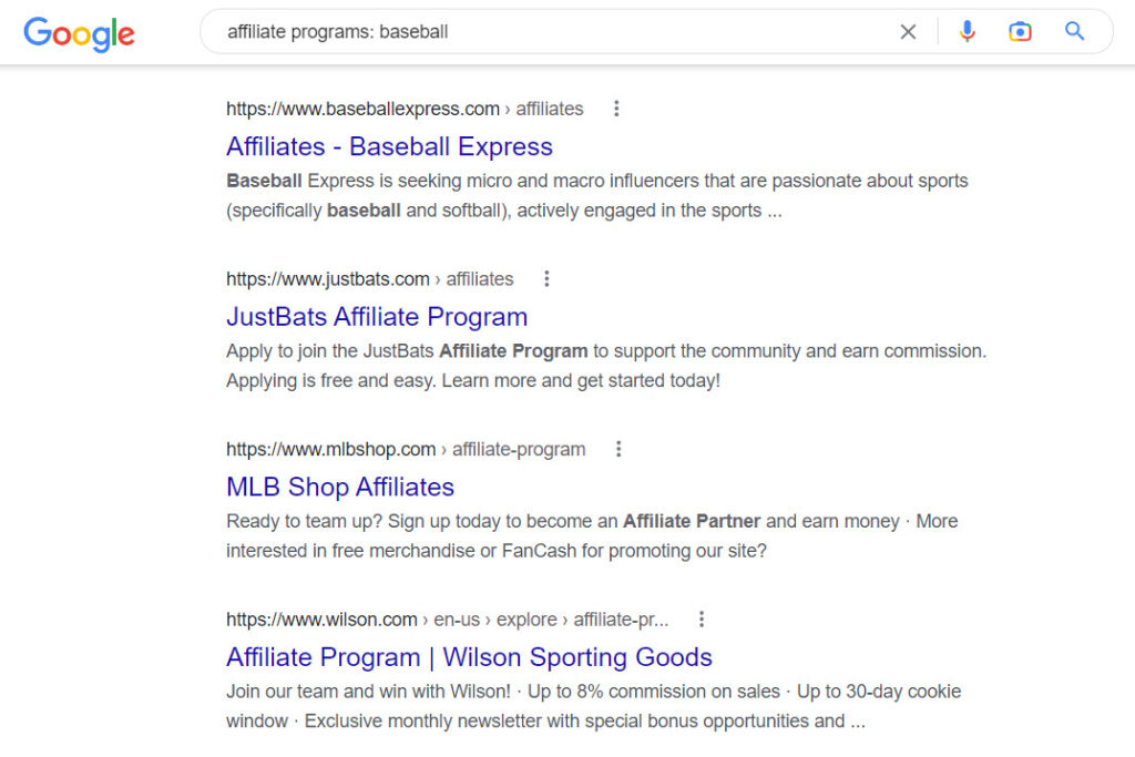 baseball affiliate programs - baseball AFFILIATE PROGRAMS