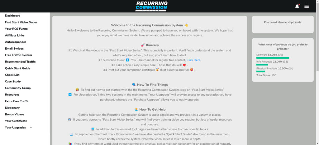 Recurring Commission System Review - Home Page
