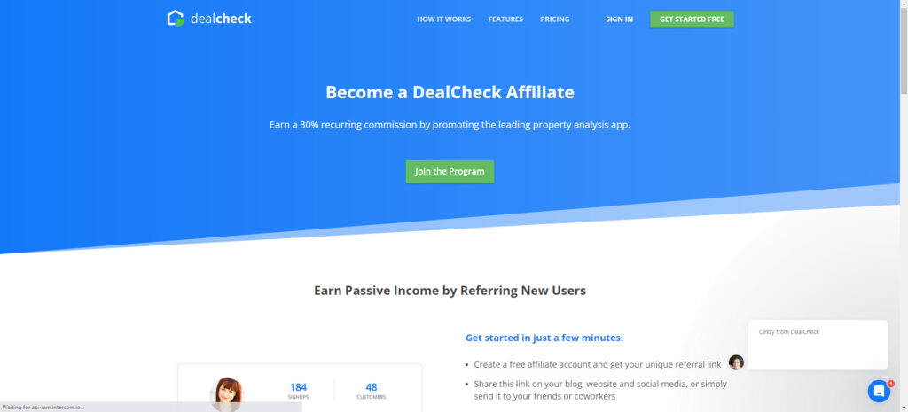 Real estate affiliate programs - Dealcheck affiliate
