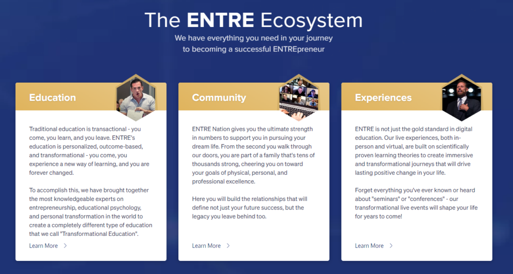 entre institute review - eco system
