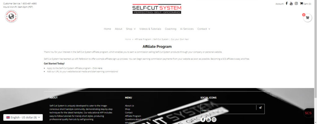Male grooming affiliate programs - self cut systems affiliate