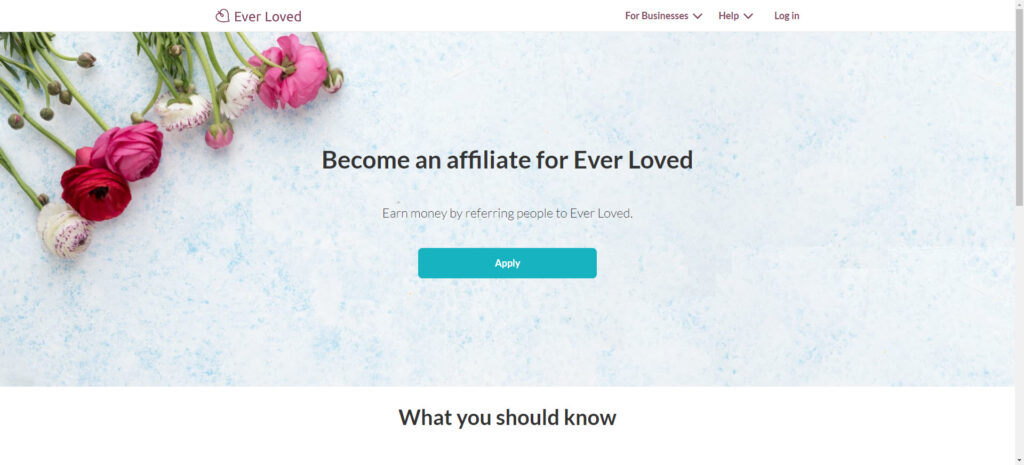 Funeral affiliate programs - Ever Loved affiliate